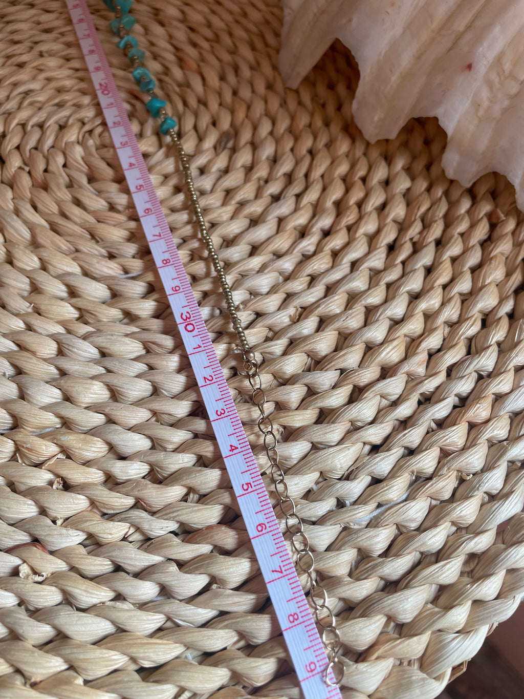 Beaded Turquoise Choker Necklace