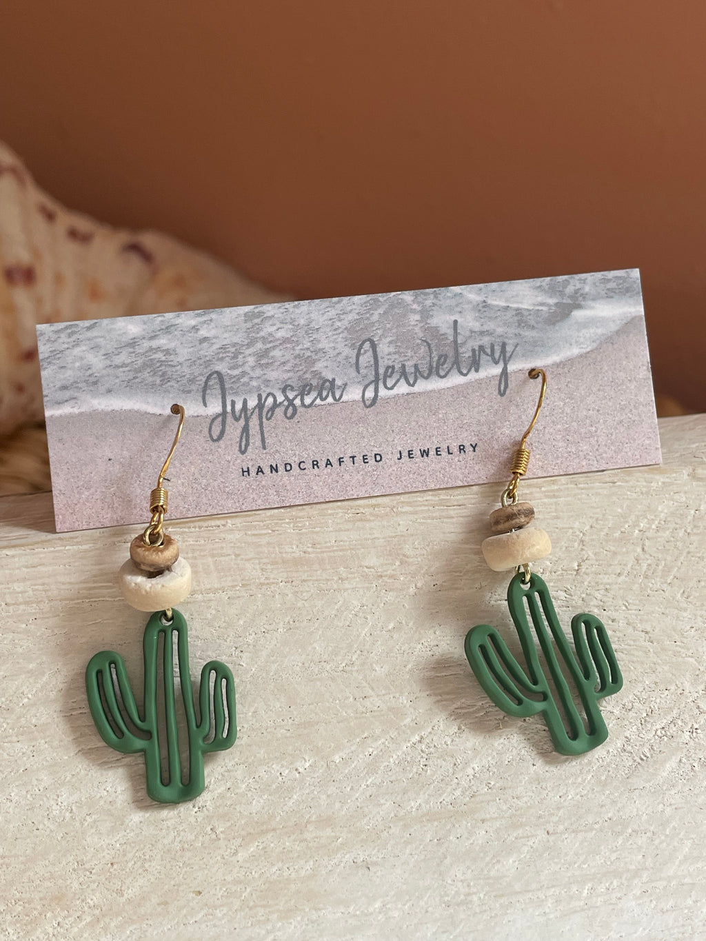 Small Cactus Dangle Earrings