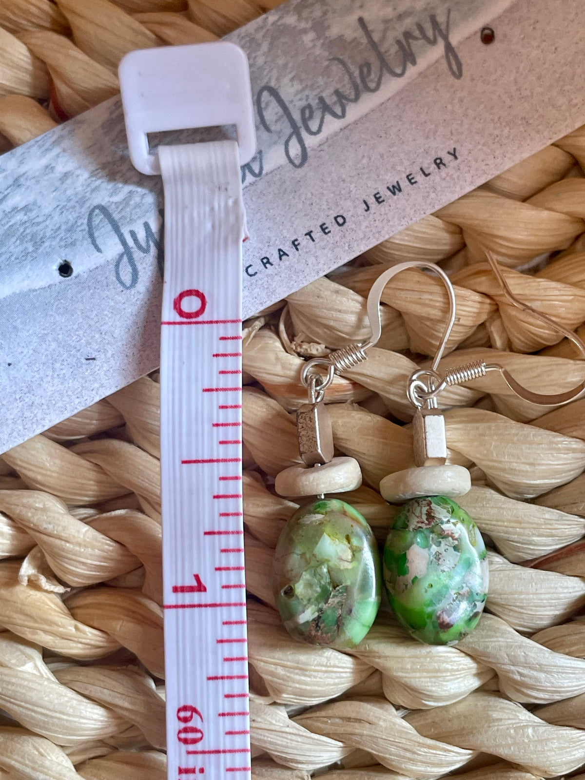 Green Jasper Dangles